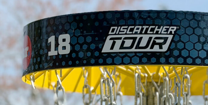 Innova Discatcher Tour basket at Queen City Classic